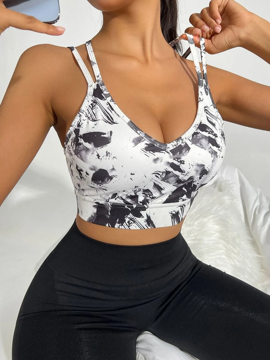 Top Deportivo con estampado floral